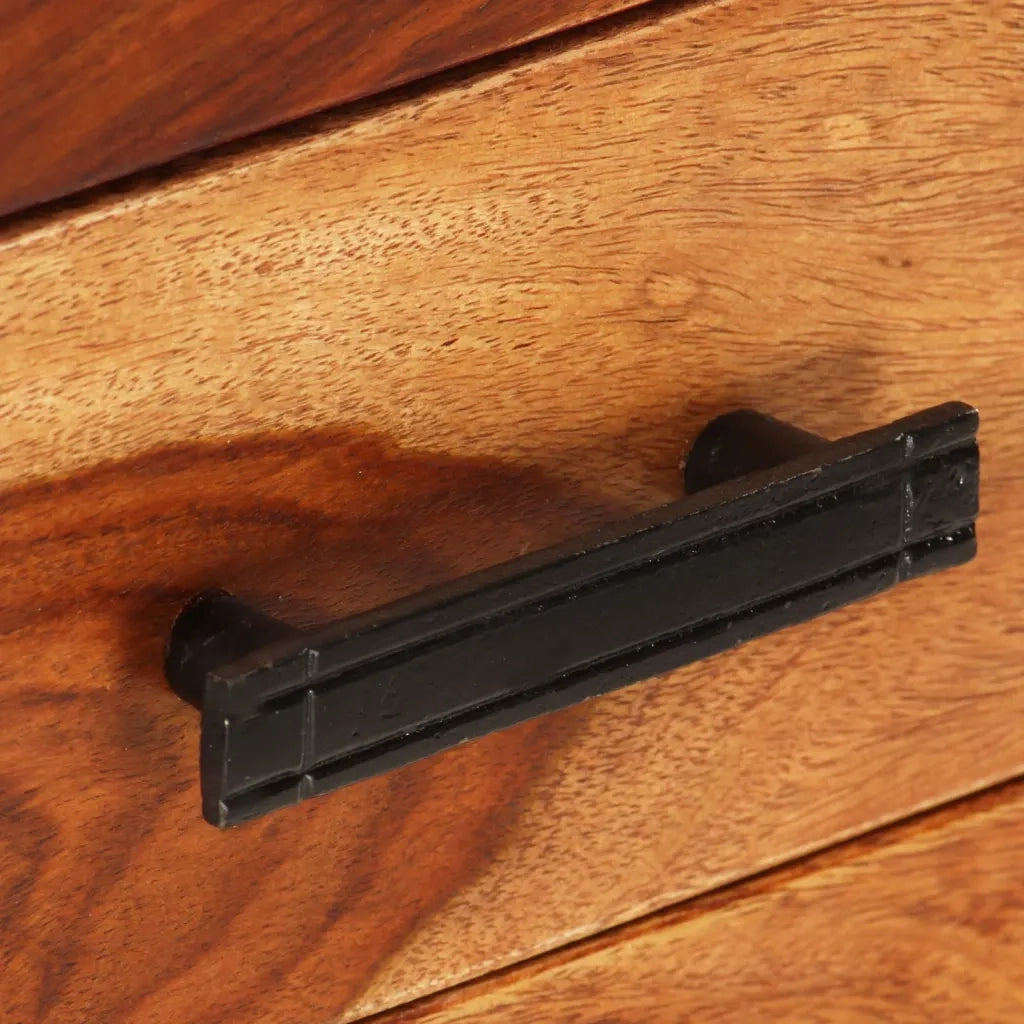 Comodino 40x30x50 cm in Legno Massello di Sheesham cod mxl 30691