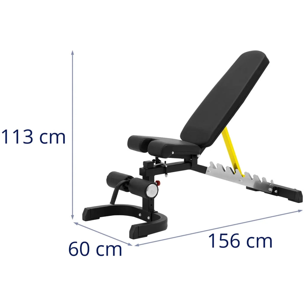 Panca pesi con portata fino a 150 kg inclinazione regolabile da 80° a 180° pieghevole acciaio PU schiuma nero 14_0008397