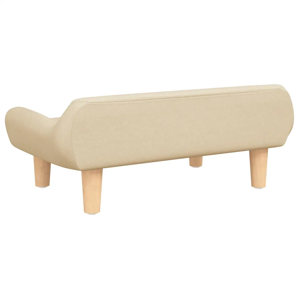 Divano per Bambini-Sofa-Divanetto Crema 70x40x24 cm in Tessuto