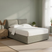 Malton, Letto Piazza e Mezza Sfoderabile Made in Italy, Grigio
