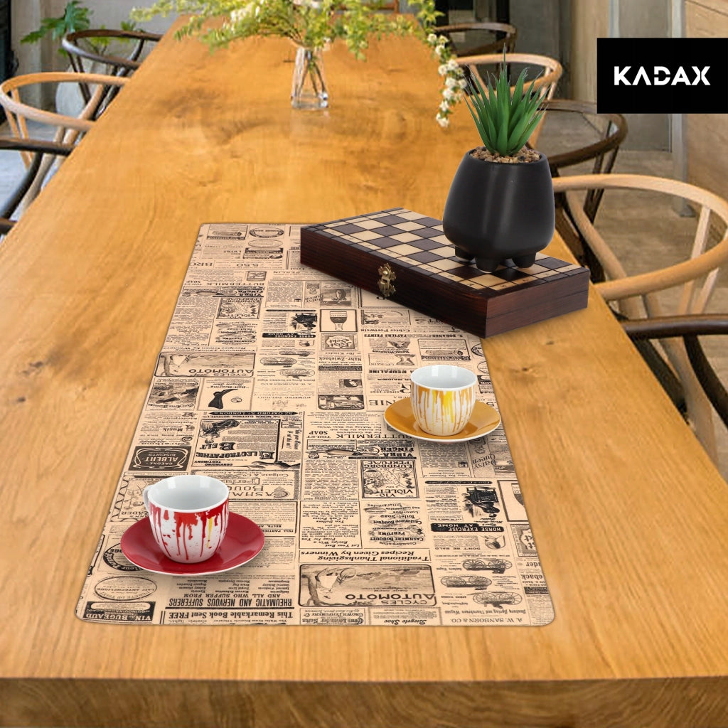 Tovaglia decorativa in feltro KADAX, stampata, 95x33 cm