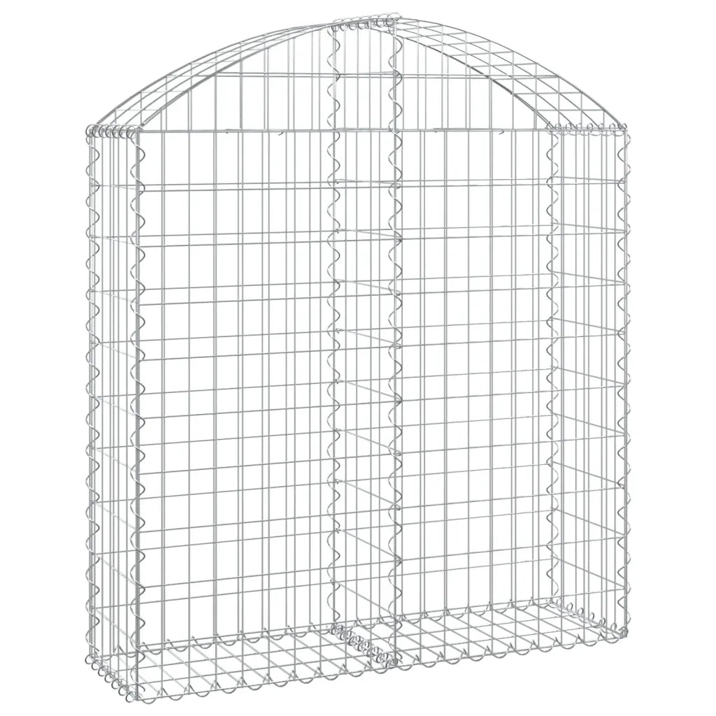 Cesto Gabbione ad Arco 100x30x100/120 cm Ferro Zincato 153425