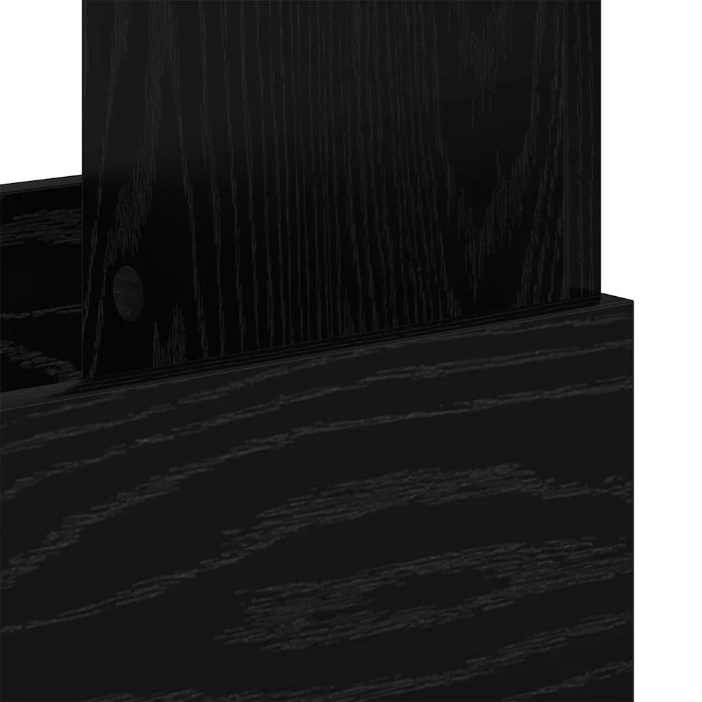 Scaffale per riviste Rovere Nero 102 x 30 x 45 cm CFW7813343