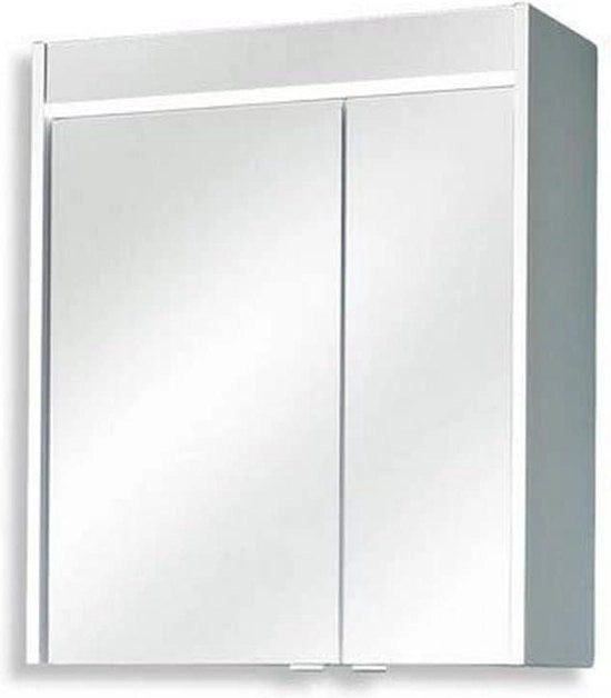 Cassa specchi Treviso in legno con finitura alta lucidità 200 x 600 x 700 cm - armadio per bagno moderno
