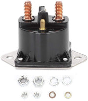 Relais a magnete elettrico 12V - 4 terminali - Acciaio inossidabile - Adatto per Evinrude B80 - Kit accessori incluso - Nuovo di zecca - Magnete elettrico