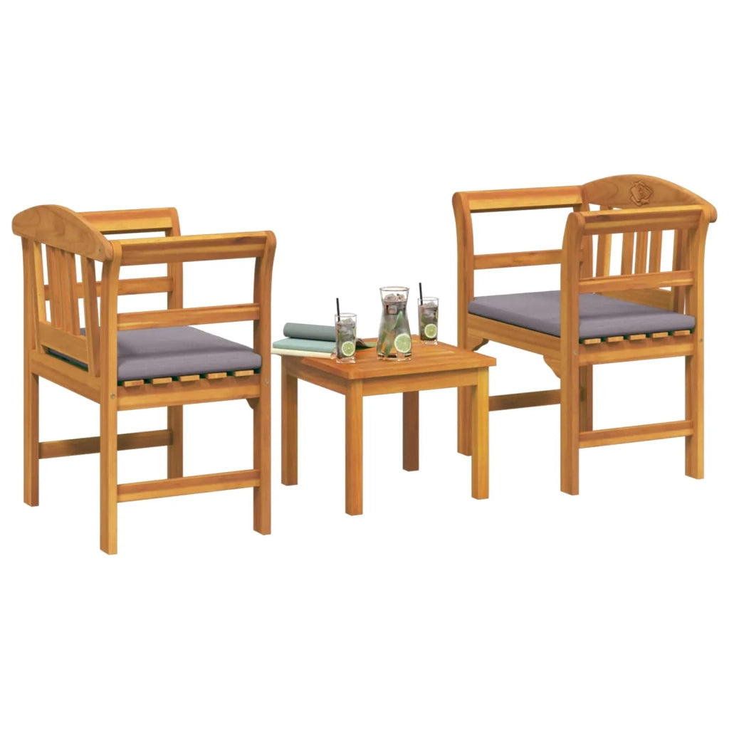 Set da giardino con divano a rosa con cuscino 3 pcs