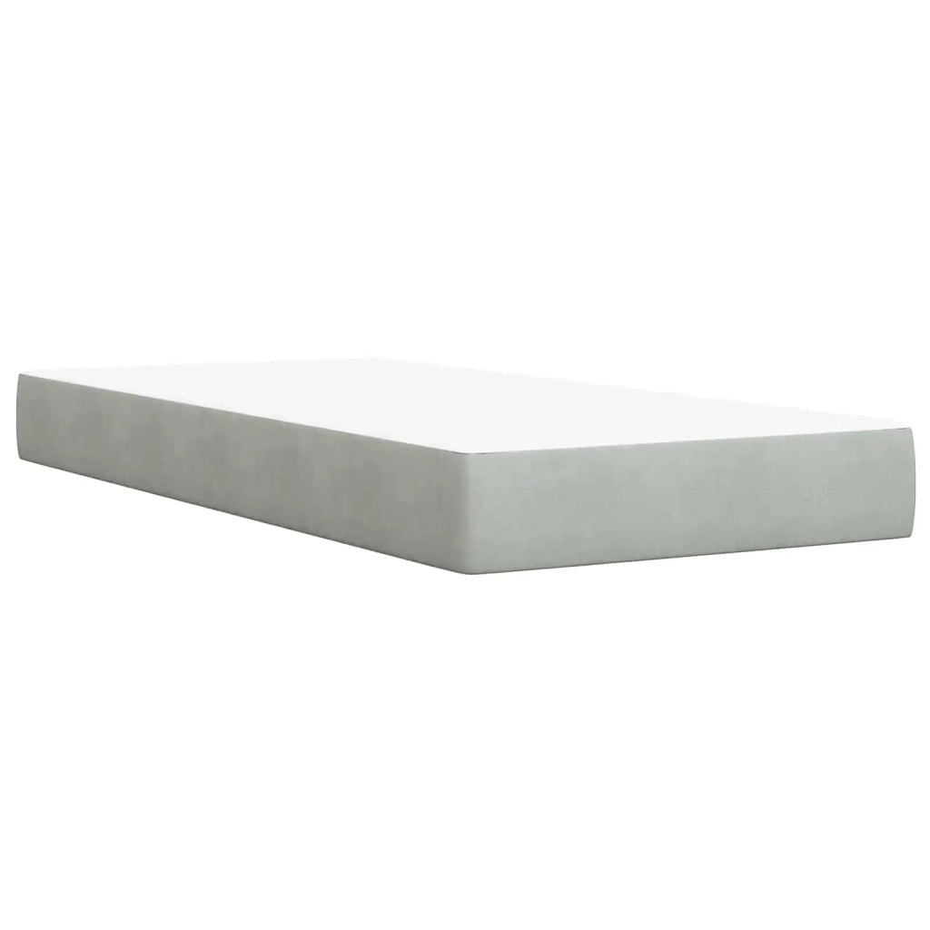 Letto Ottomano con Materasso e LED Grigio Chiaro 180 x 200 cm 3458478