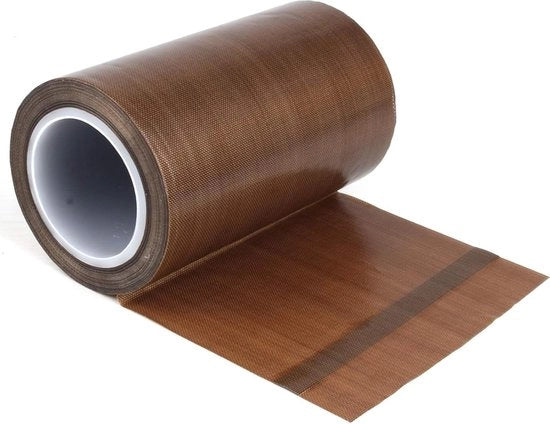 Nastro Teflon per imballaggi a vuoto resistente al calore adatto per quasi tutti i modelli - applicazioni industriali (100 mm x 10 m) nastro Teflon