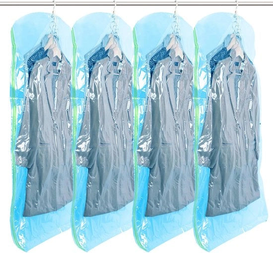 6 grandi sacchi a vuoto, compressori per risparmiare spazio, sacchi a compressione chiusi a chiave per coperte, copriletto, cuscini e conservazione di abiti