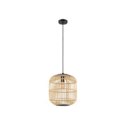 Lampadario Contemporaneo Bordesley 1 Luce Acciaio Nero