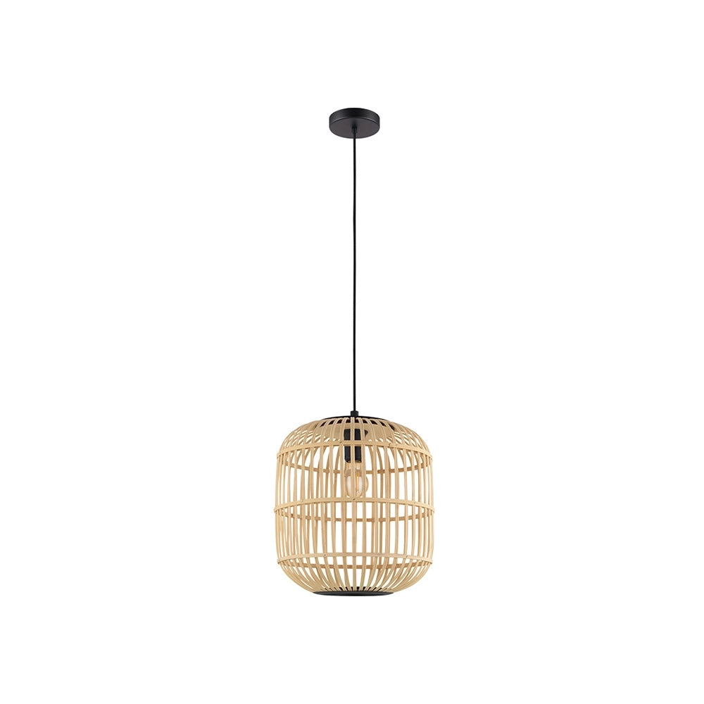 Lampadario Contemporaneo Bordesley 1 Luce Acciaio Nero