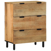 Credenze 2 pz Marrone 60x33x75 cm in Legno Massello di Mango 3310004