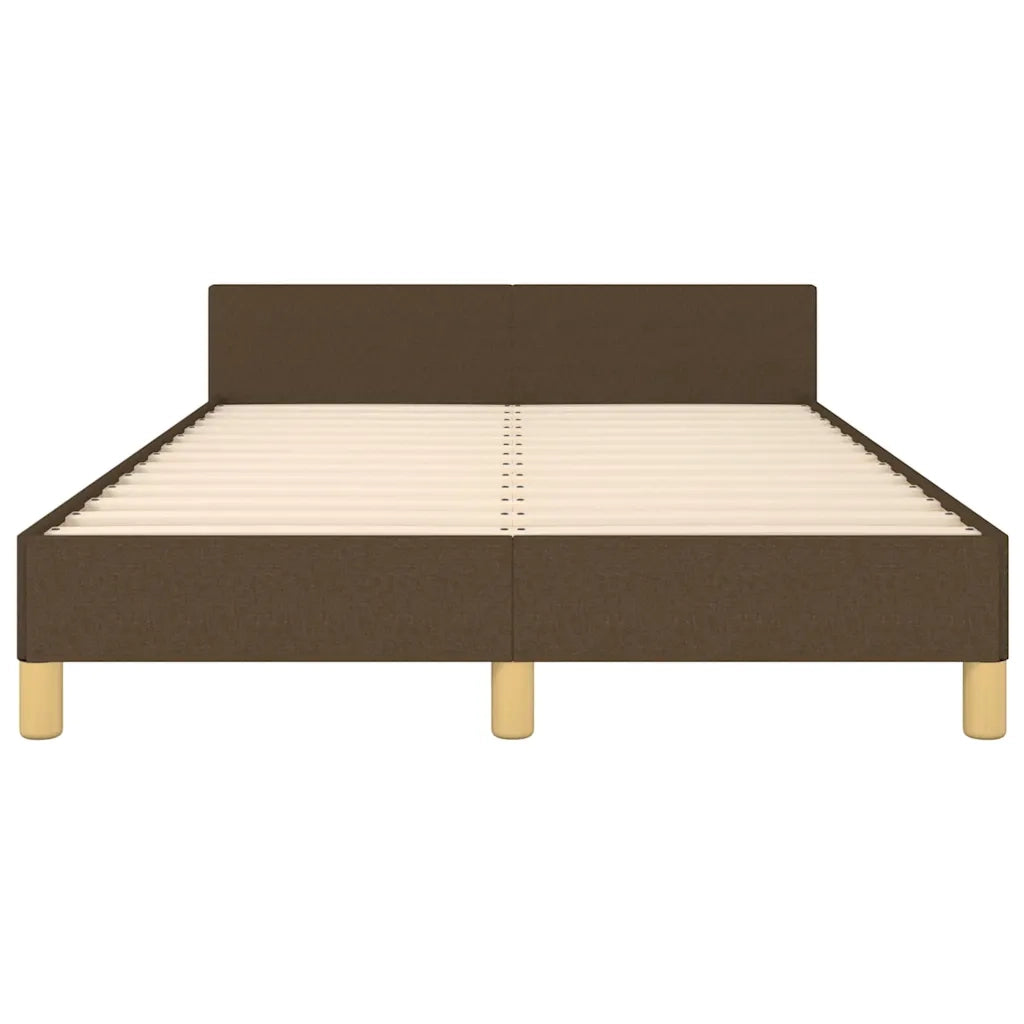 Giroletto senza Materasso Marrone Scuro 80x200 cm in Tessuto