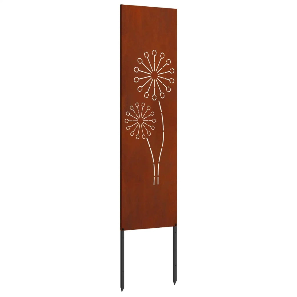 Schermo per privacy in giardino Traforo Ruggine 32 x 140 cm 876237