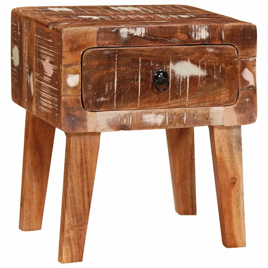 vidaXL Tavoli da Fine Multicolore legno massello di riciclo