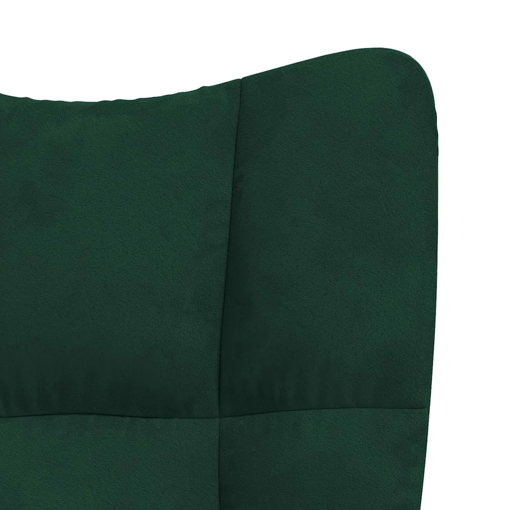 Sedia da Pranzo Verde Scuro in Velluto CFW9384816