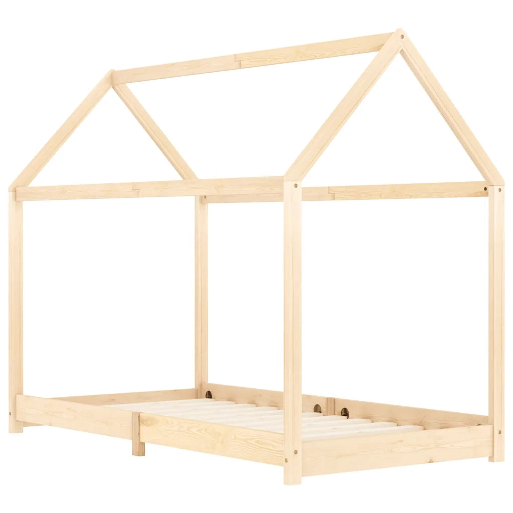 Giroletto per Bambini in Legno Massello di Pino 90x200 cm 283348