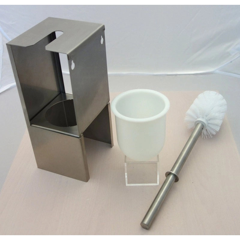 NIVA Scopino in acciaio inox con adesivo 37 x11,5 x 11 cm