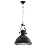 Lampada da Soffitto Nera Rotonda E27 CFW2440228