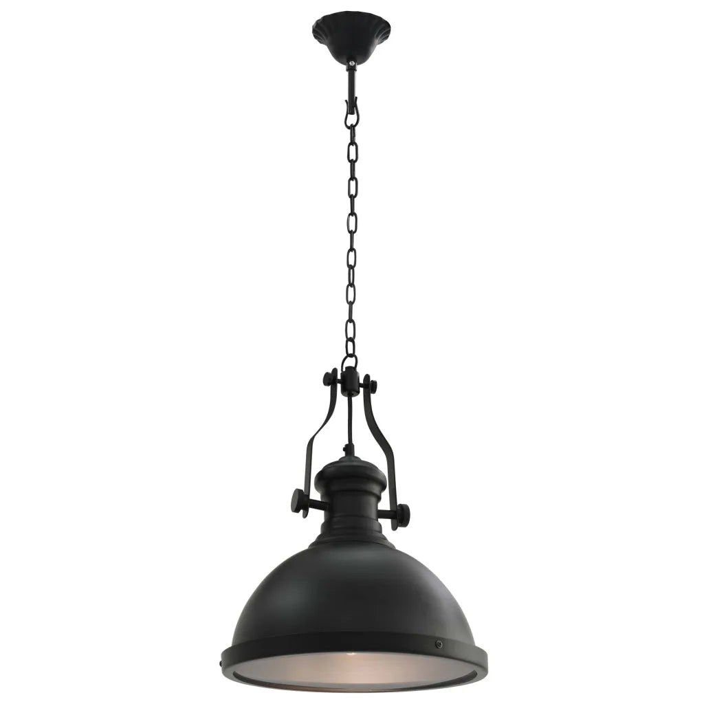 Lampada da Soffitto Nera Rotonda E27 CFW2440228