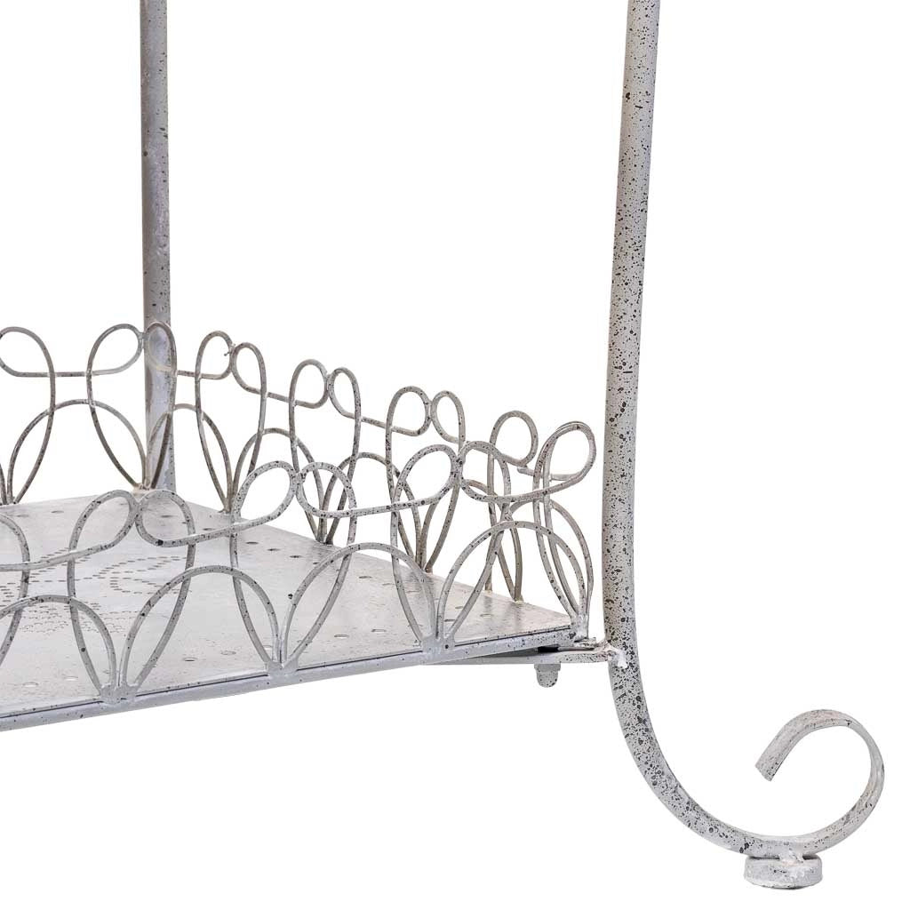 Espositore in metallo con 4 ripiani cm grigio 73,03x48,9x188,6h
