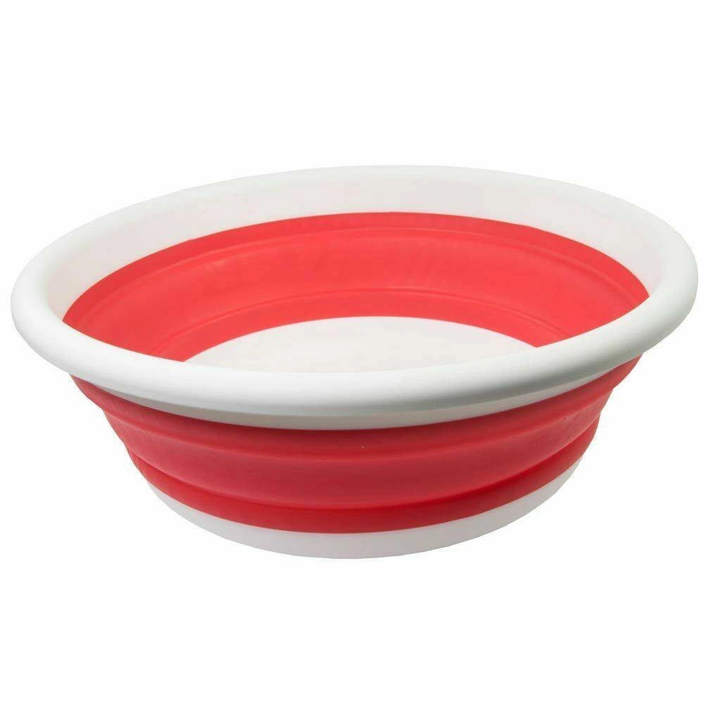 Trade Shop - Bacinella Secchio Pieghevole Salvaspazio 38cm Rotondo Casa Giardino In Plastica -