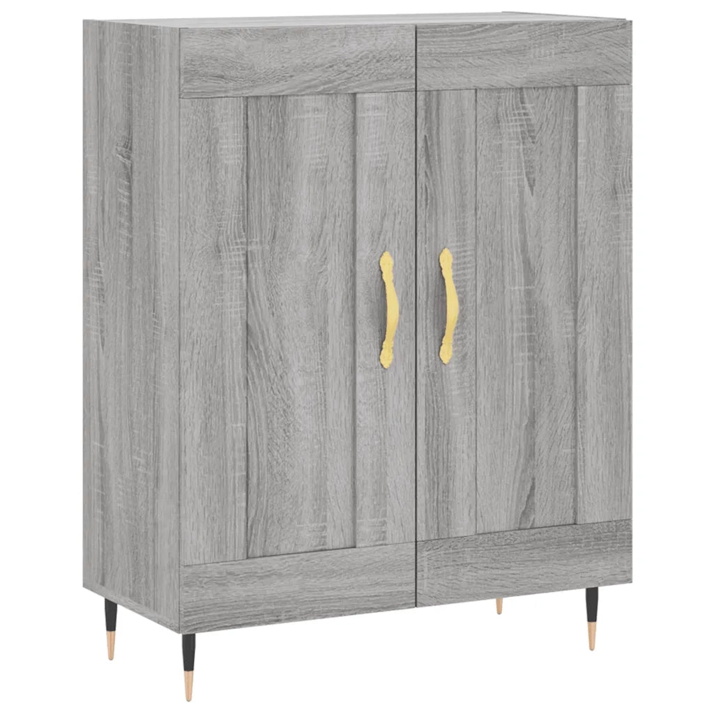 Credenza | Madia | Buffet da pranzo | Armadio da pranzo Grigio Sonoma 69,5x34x180 cm in Legno Multistrato