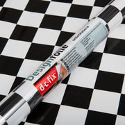 PLASTICA ADESIVA A SCACCHI BIANCHI E NERI DC FIX MINI 45X200