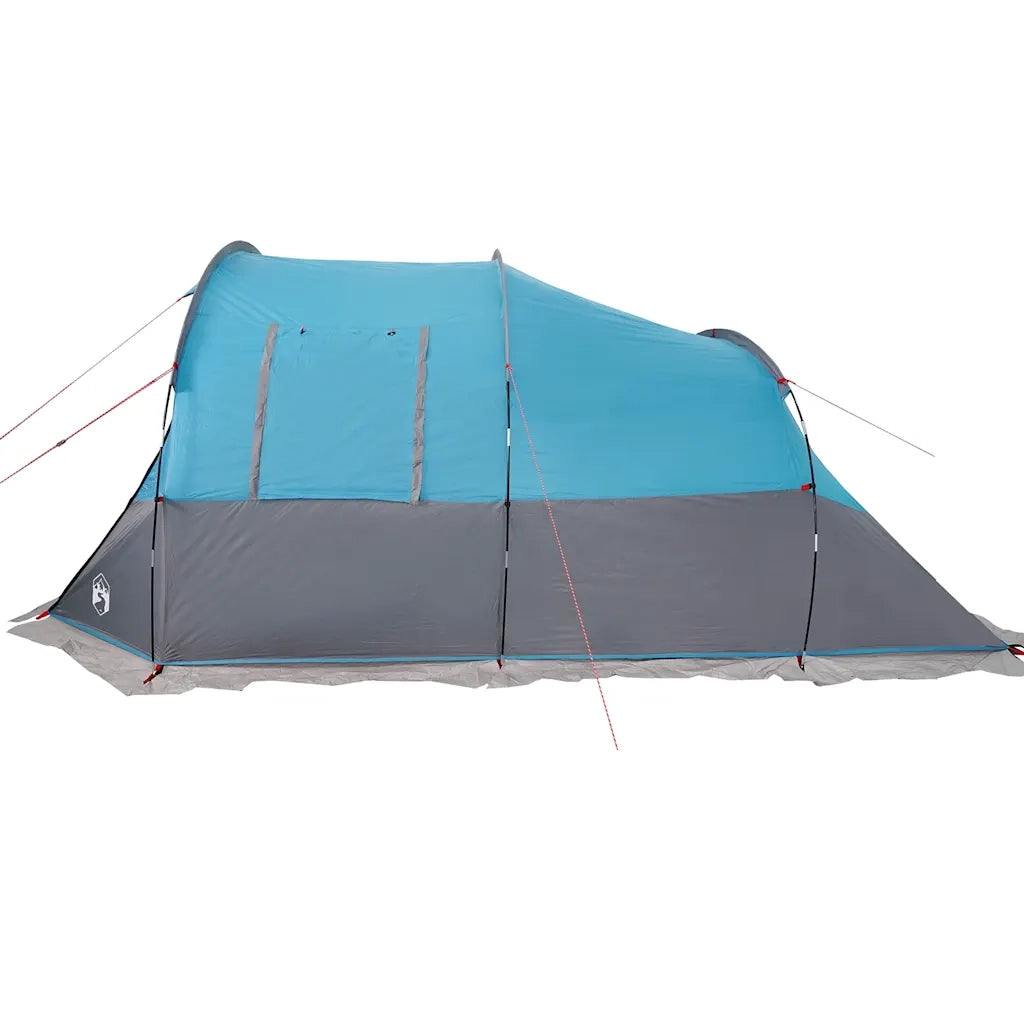 Tenda da Campeggio a Tunnel per 4 Persone Blu Impermeabile 94632