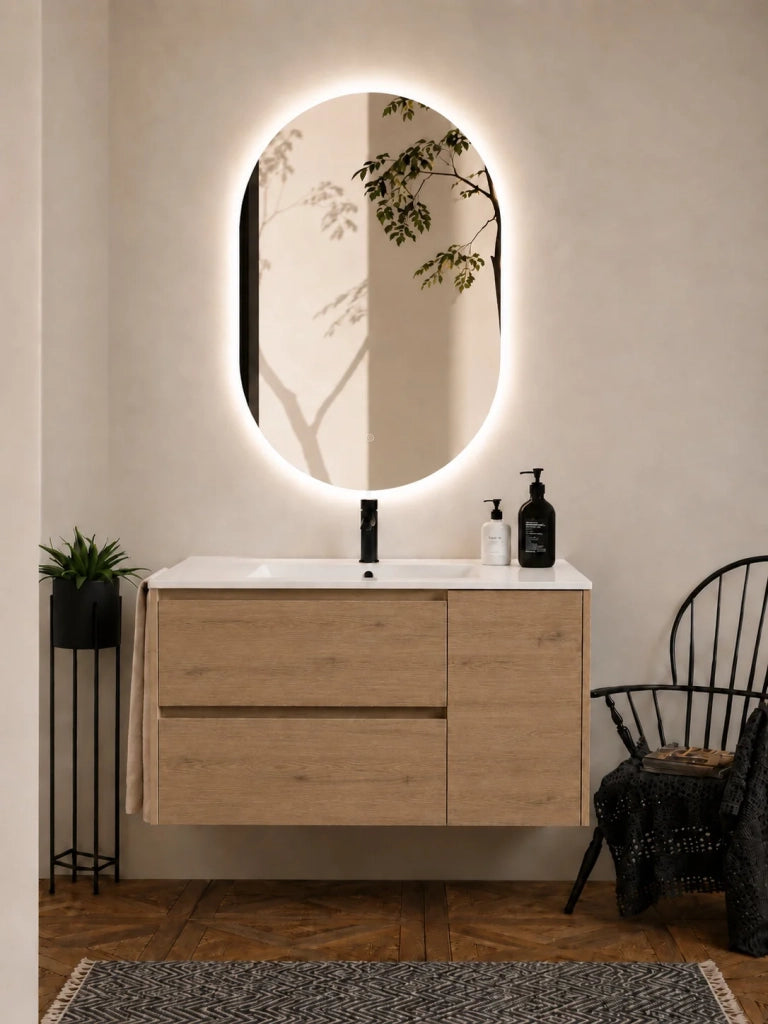 Mobile bagno con lavabo ORIGENBATH ITACA senza specchio 60x35 cm estepa