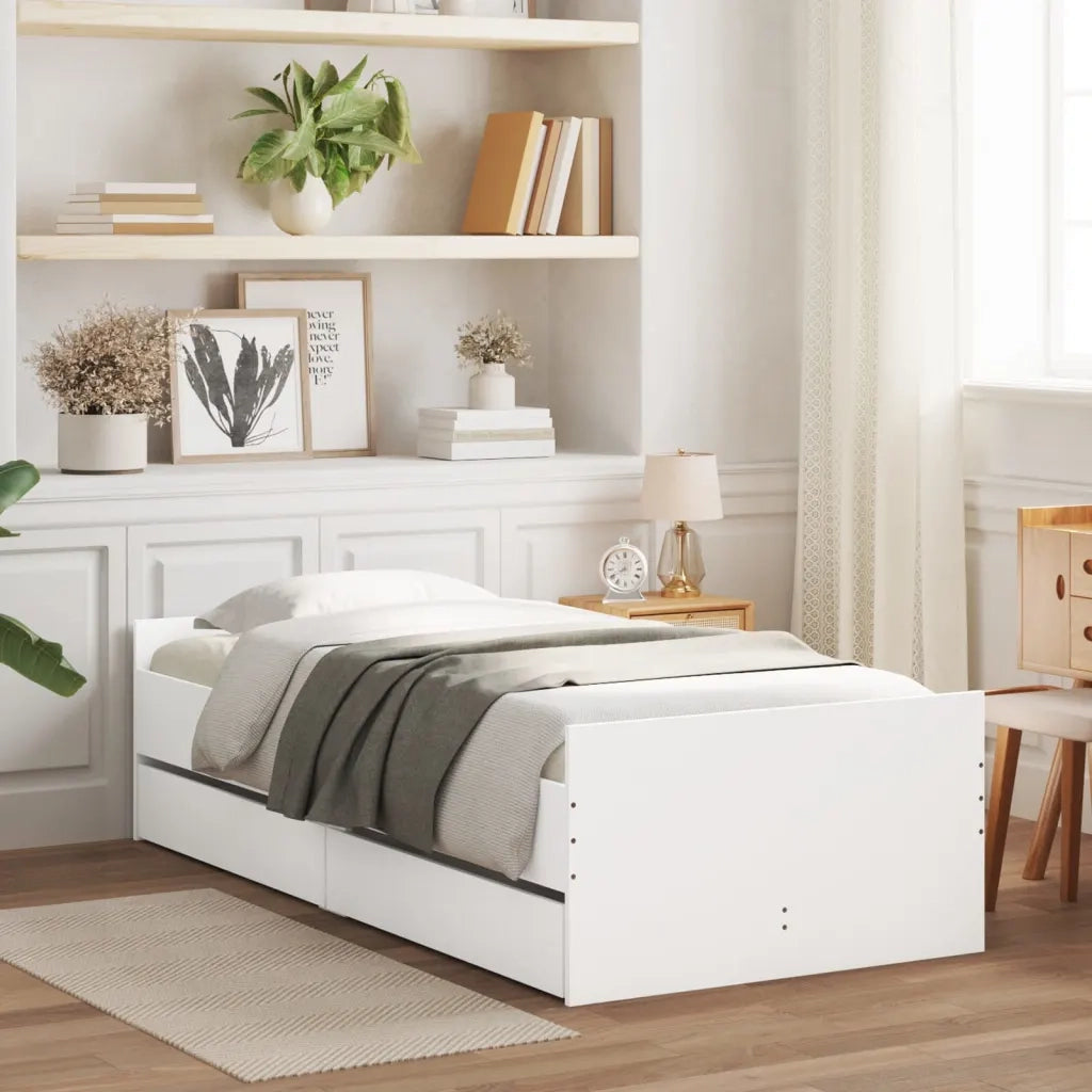 Giroletto con Cassetti Bianco 90x190 cmcod mxl 109357