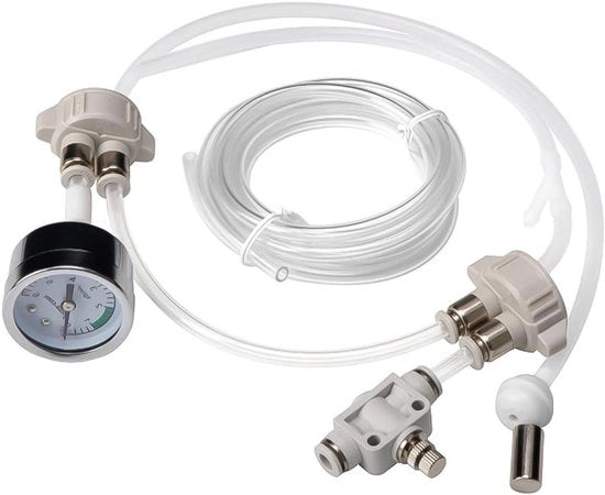 Kit di sistema CO2 per acquario per vasche con piante con misuratore di valvola a tubo - DIY - Ossigeno per piante acquatiche