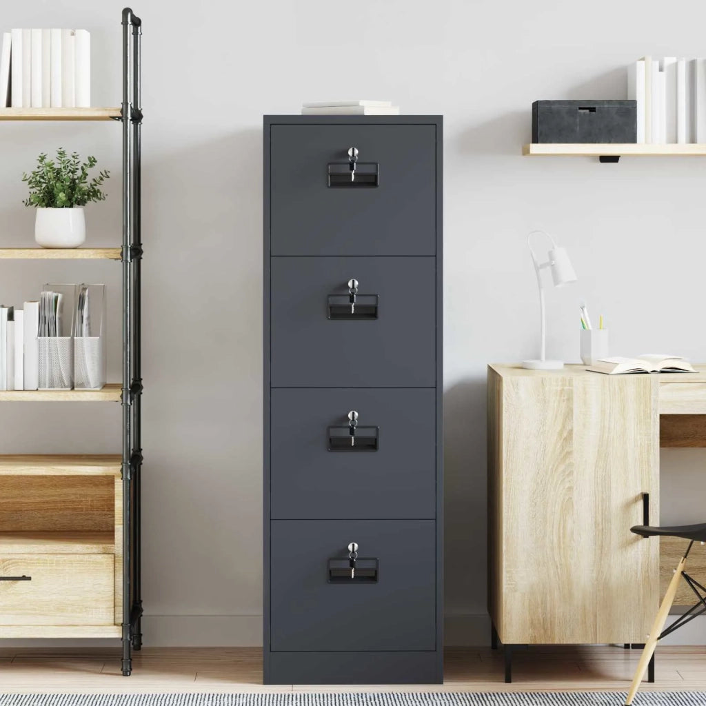 Armadio per File con cassetto 2 pcs Antracite 44 x 50 x 139 cm 3406156