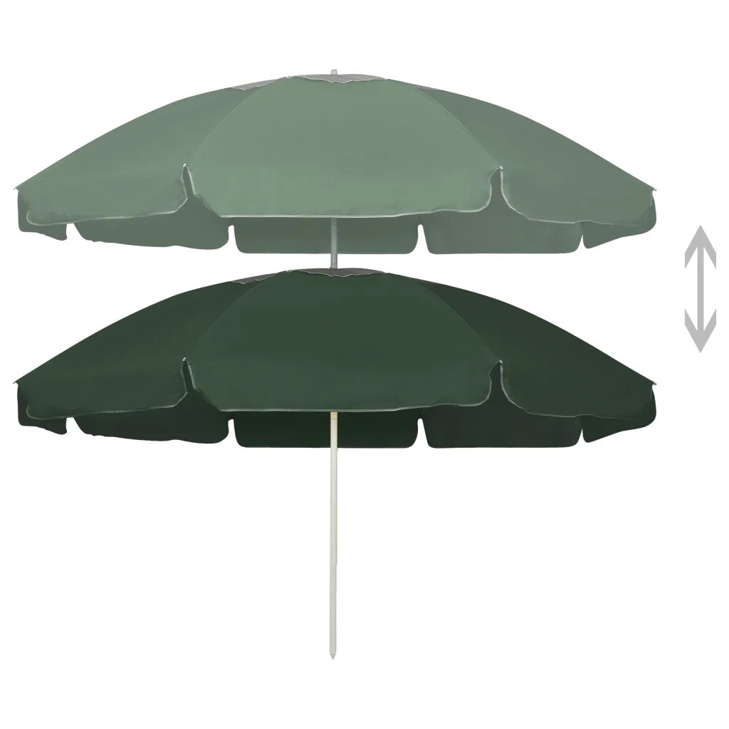 Ombrellone da Spiaggia Verde 240 cm