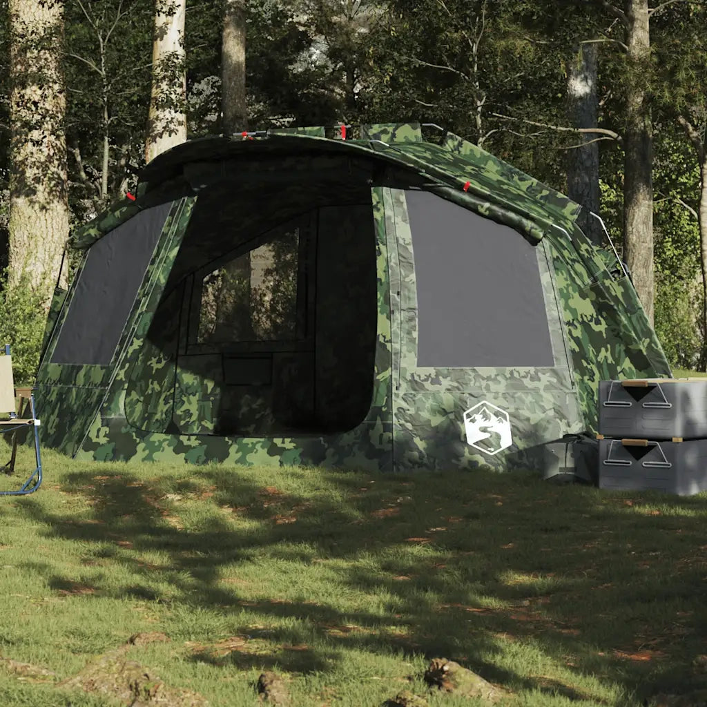 Tenda da Pesca per 5 Persone-Tenda da campeggio Mimetica Impermeabile 494377