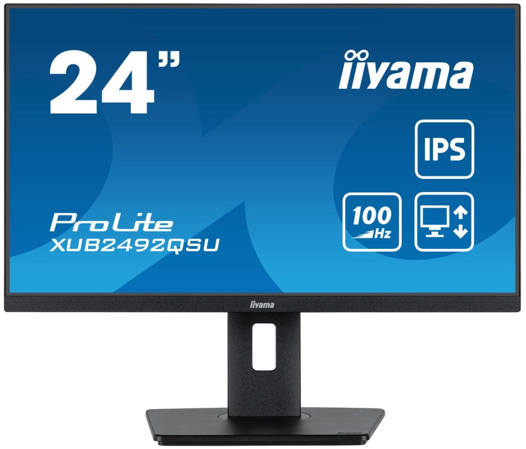 Iiyama prolite xub2492qsu-b1 monitor pc 60,5 cm (23.8") 2560 x 1440 pixel quad hd led nero