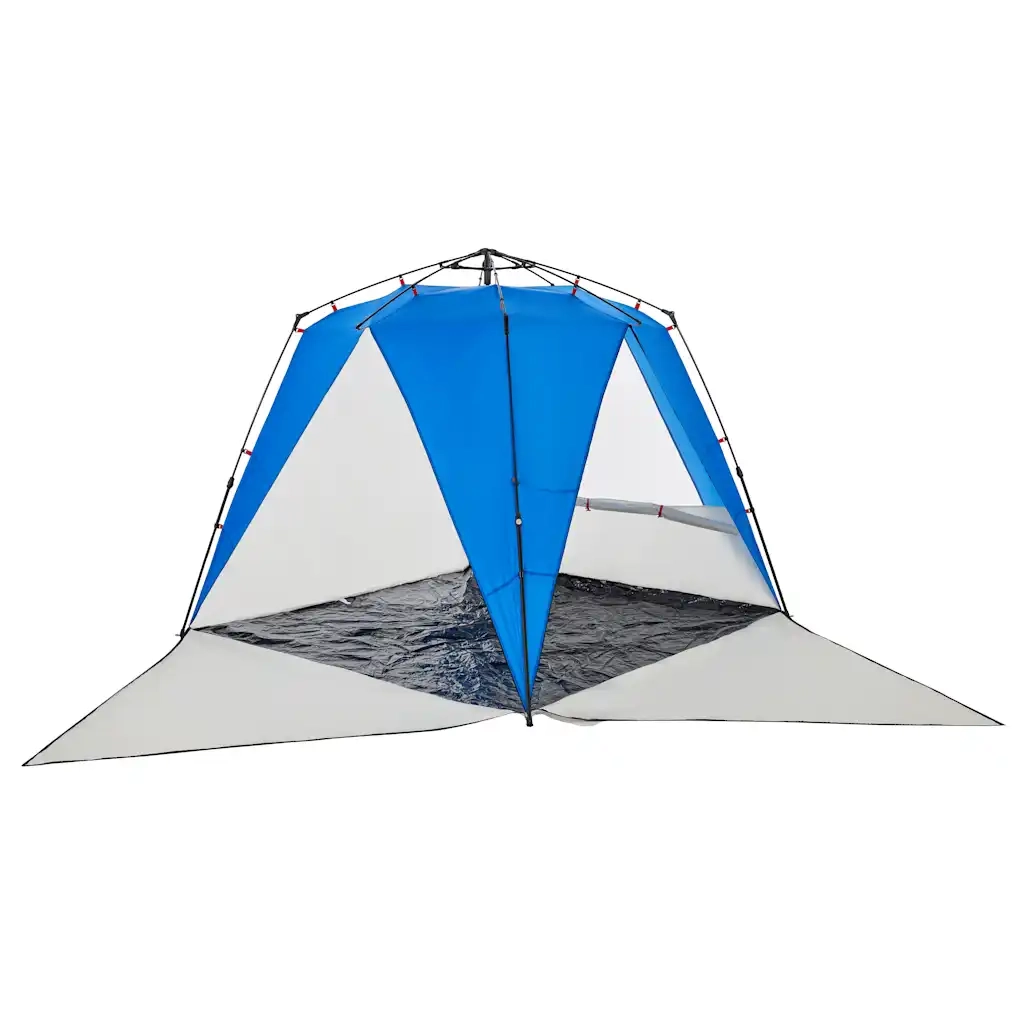 Tenda da Spiaggia 4Persone Azzurro Rilascio Rapido Impermeabile