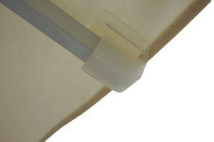 Ombrellone da Giardino 2,25x2,25 m Palo Ø40 mm in Alluminio Maffei Kronos Ecrù