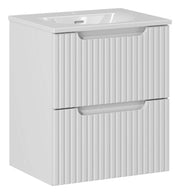 Set mobili bagno 50 cm con lavabo Nova White 50 x 1401 x 1401 cm