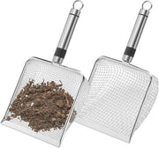 Zappa per giardino - zappa per terra - acciaio inossidabile - 1 pezzo - 3,8 mm forato