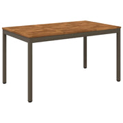 Tavolo da cena da giardino Naturale e Caffè 141 x 80,5 x 75 cm 901321