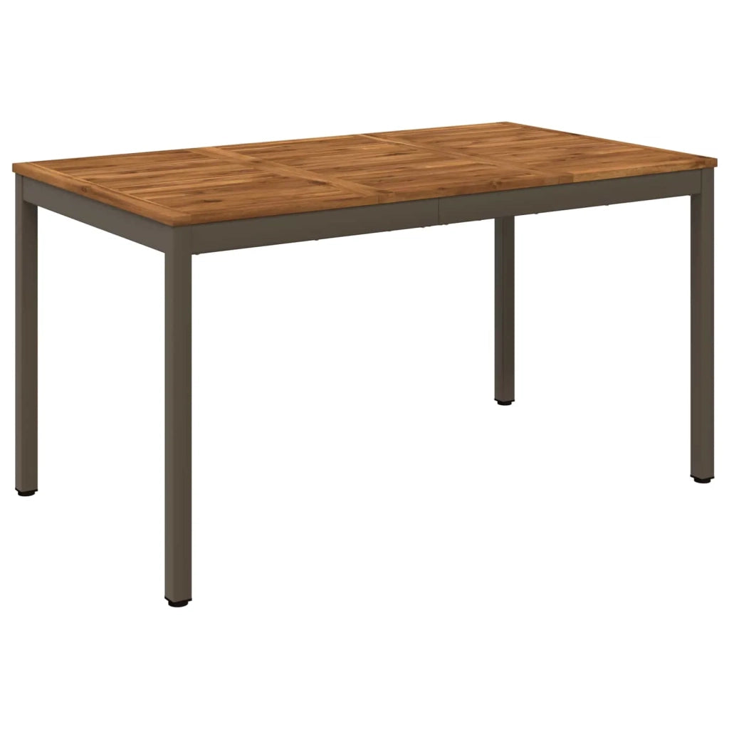 Tavolo da cena da giardino Naturale e Caffè 141 x 80,5 x 75 cm 901321