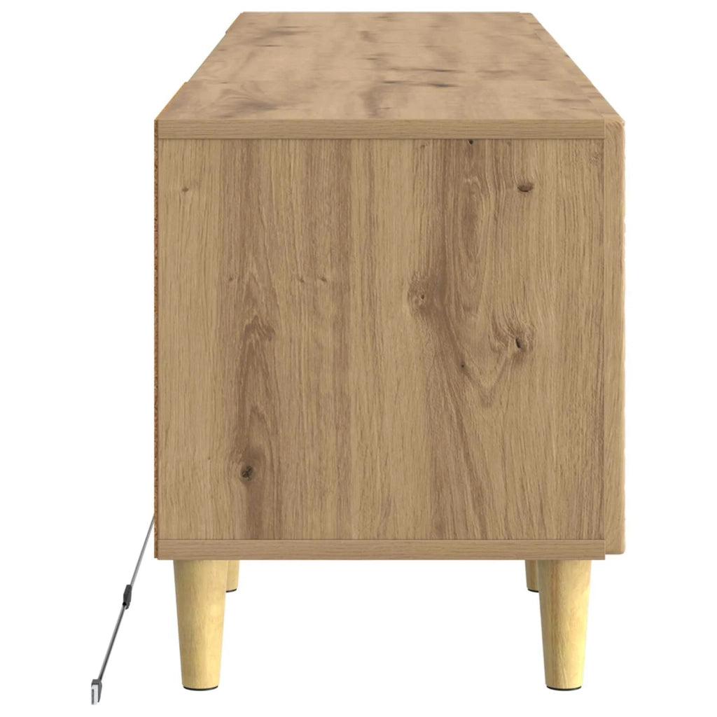 Mobile TV LED Rovere Artigianale Legno ingegnerizzato 897134