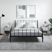 Comodini 2 pz-Set di 2 Tavolino da notte Grigio Sonoma 40x42x50 cm in Legno Multistrato