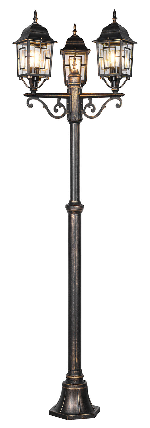 Lampione da Esterno Attacco E27 in Alluminio Ruggine