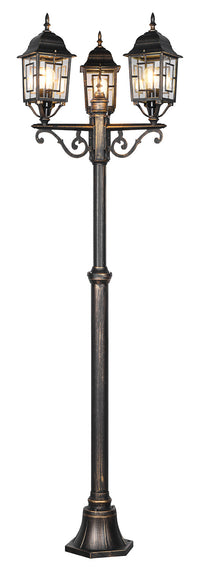 Lampione da Esterno Attacco E27 in Alluminio Ruggine