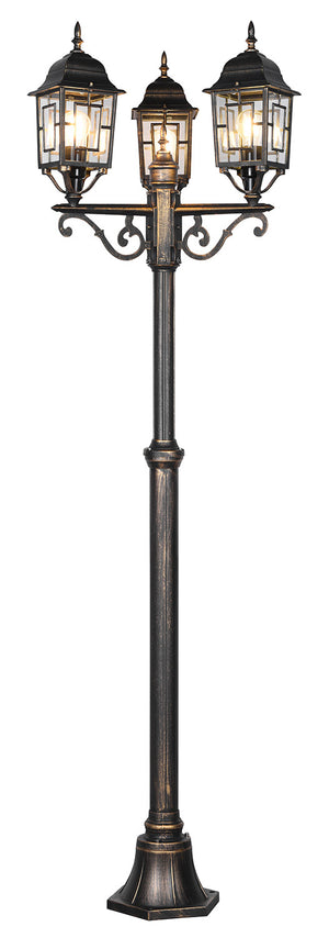 Lampione da Esterno Attacco E27 in Alluminio Ruggine