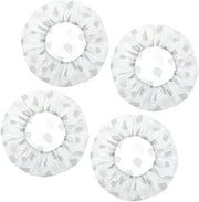 Pacco da 4 contenitori per alimenti, foglio di cottura, accessori per la cottura del pane, contenitore per il pane, contenitore per la cottura del pane, foglio di cottura a forma rotonda per contenitori per dessert, contenitori (grigio)