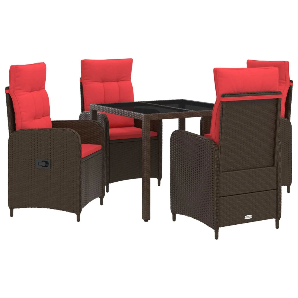 Set da pranzo per esterni 5 pcs polyrattan 3422313