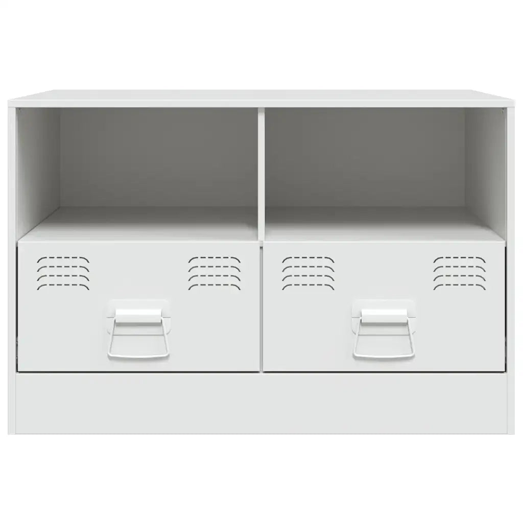 Mobili TV 2 pz Bianchi 67x39x44 cm in Acciaio 841750